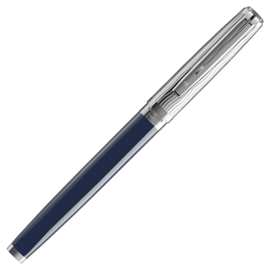 Waterman Exception Deluxe Fountain Pen Special Edition Blue with Chrome Trim - Image 6