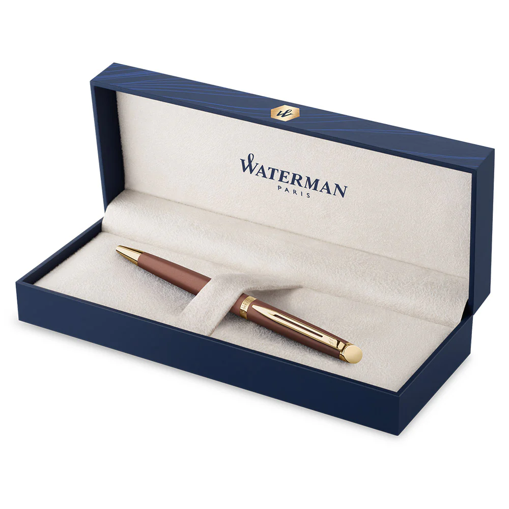 Waterman Hemisphere Ballpoint Pen Pen Copper Red with Gold Trim - Image 3