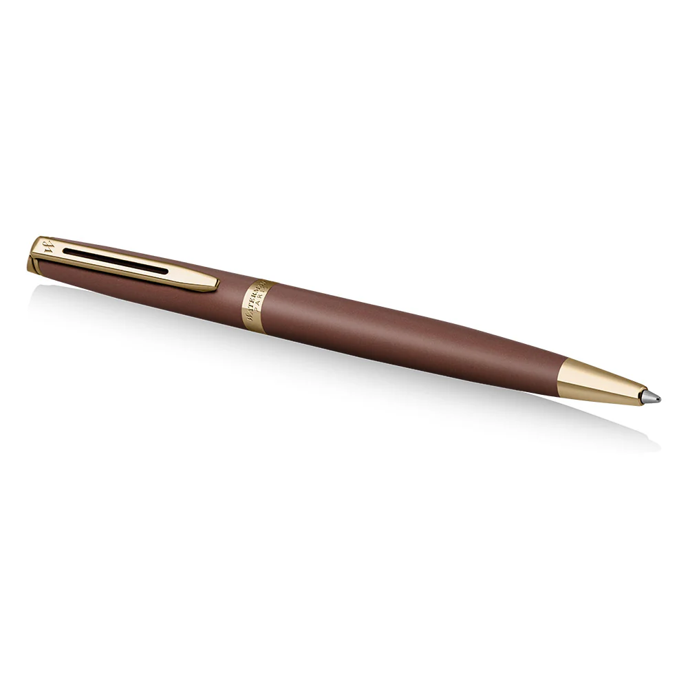 Waterman Hemisphere Ballpoint Pen Pen Copper Red with Gold Trim - Image 4