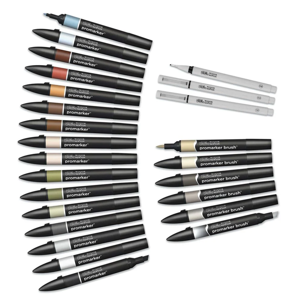 Winsor & Newton Promarker Graphic Art Wallet Interiors - Image 3