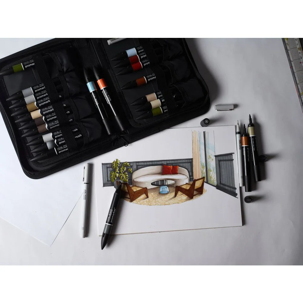 Winsor & Newton Promarker Graphic Art Wallet Interiors - Image 4