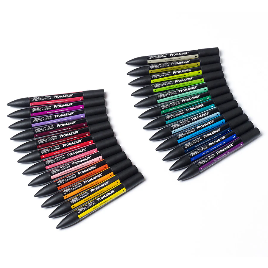 Winsor & Newton ProMarkers Set of 24 Student Designer - Image 3