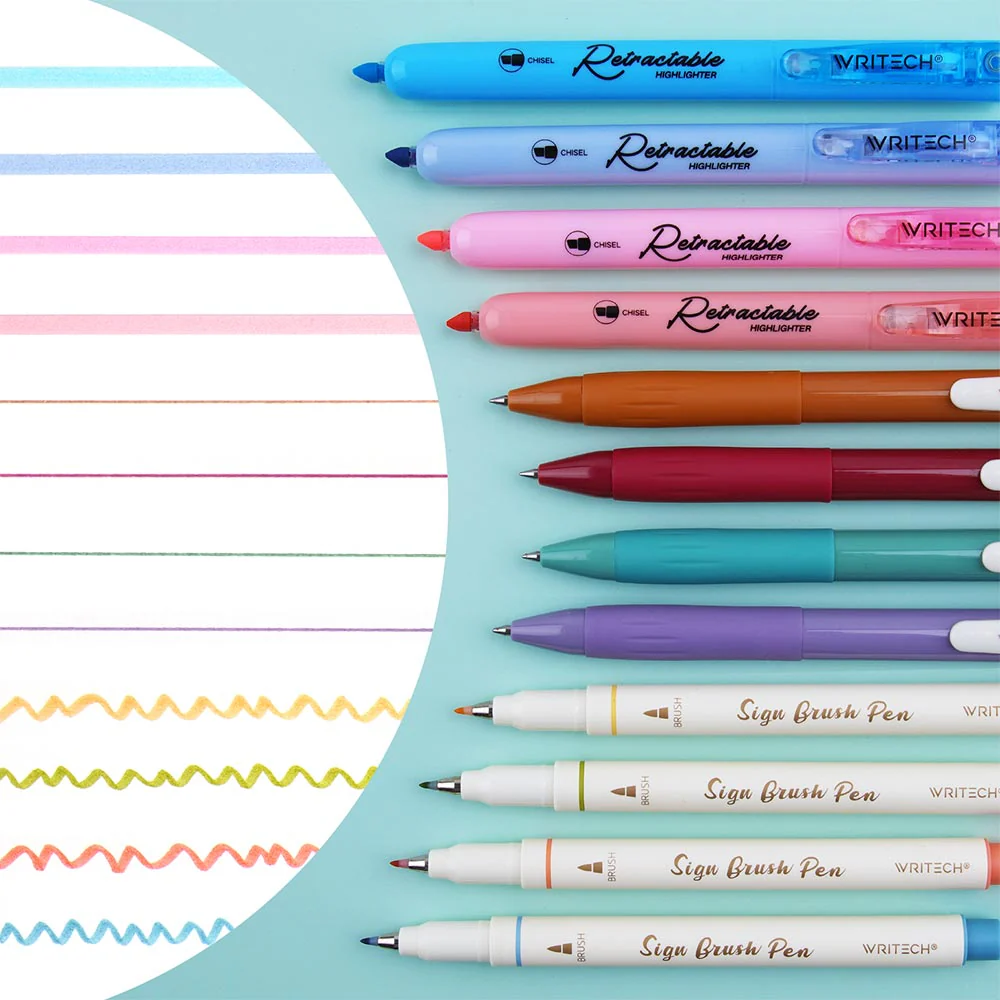 WRITECH 12 Piece Journal Set Mild Tones - Image 2